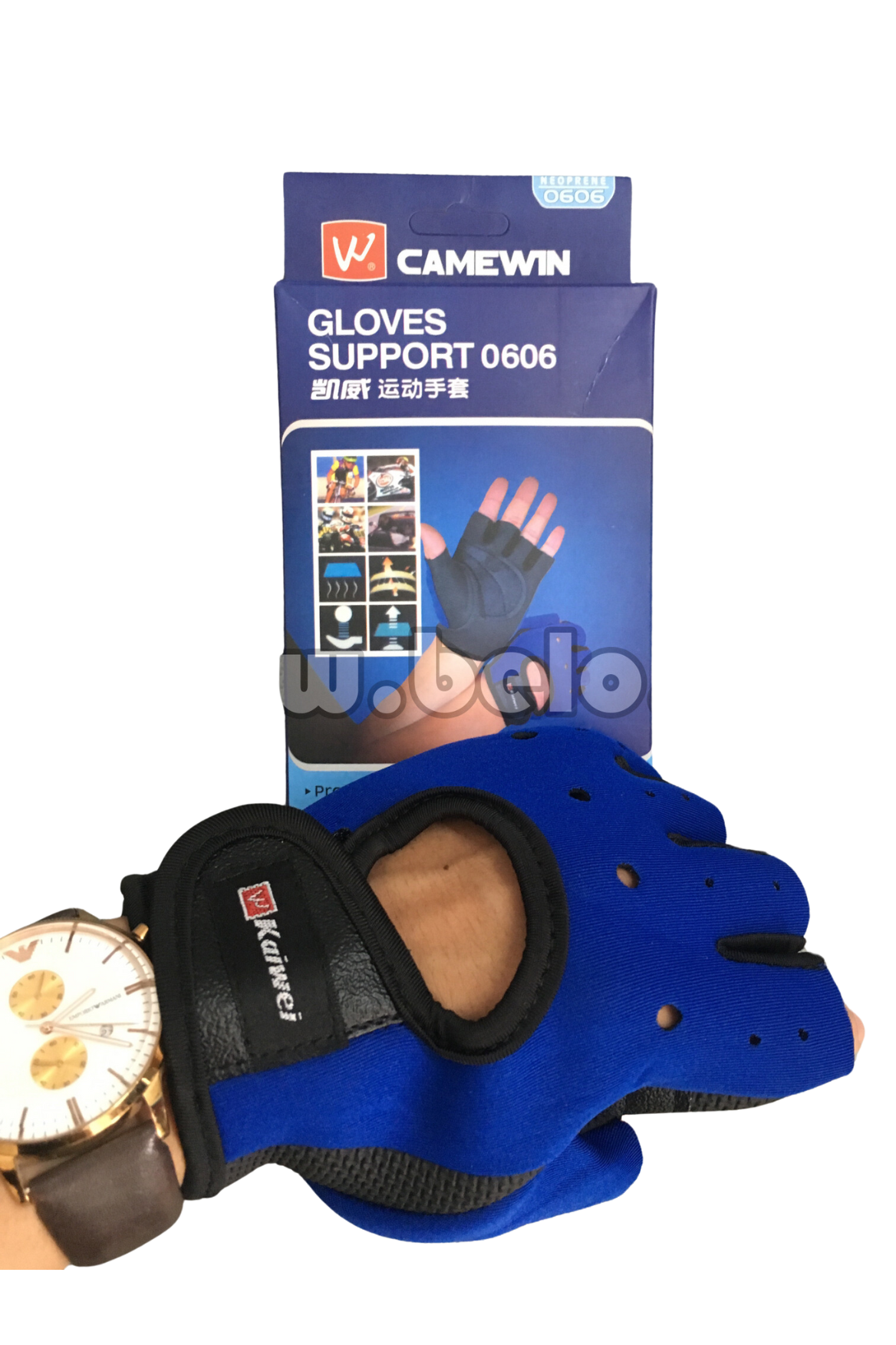 Găng tay tập tạ, găng tay tập gym Gloves support 0606