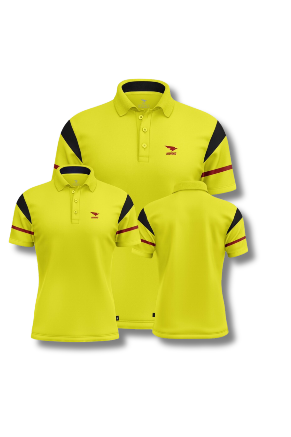 Áo cầu lông Nam Thể Thao Hiwing galaxy màu vàng