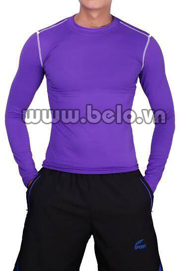 Áo lót body thể thao cao cấp màu tím AL003