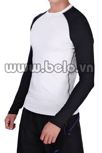 Áo lót body thể thao cao cấp màu  đen trắng AL0010