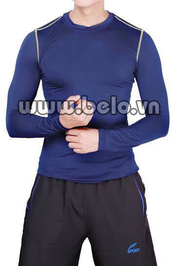 Áo lót body thể thao cao cấp màu xanh  AL0012