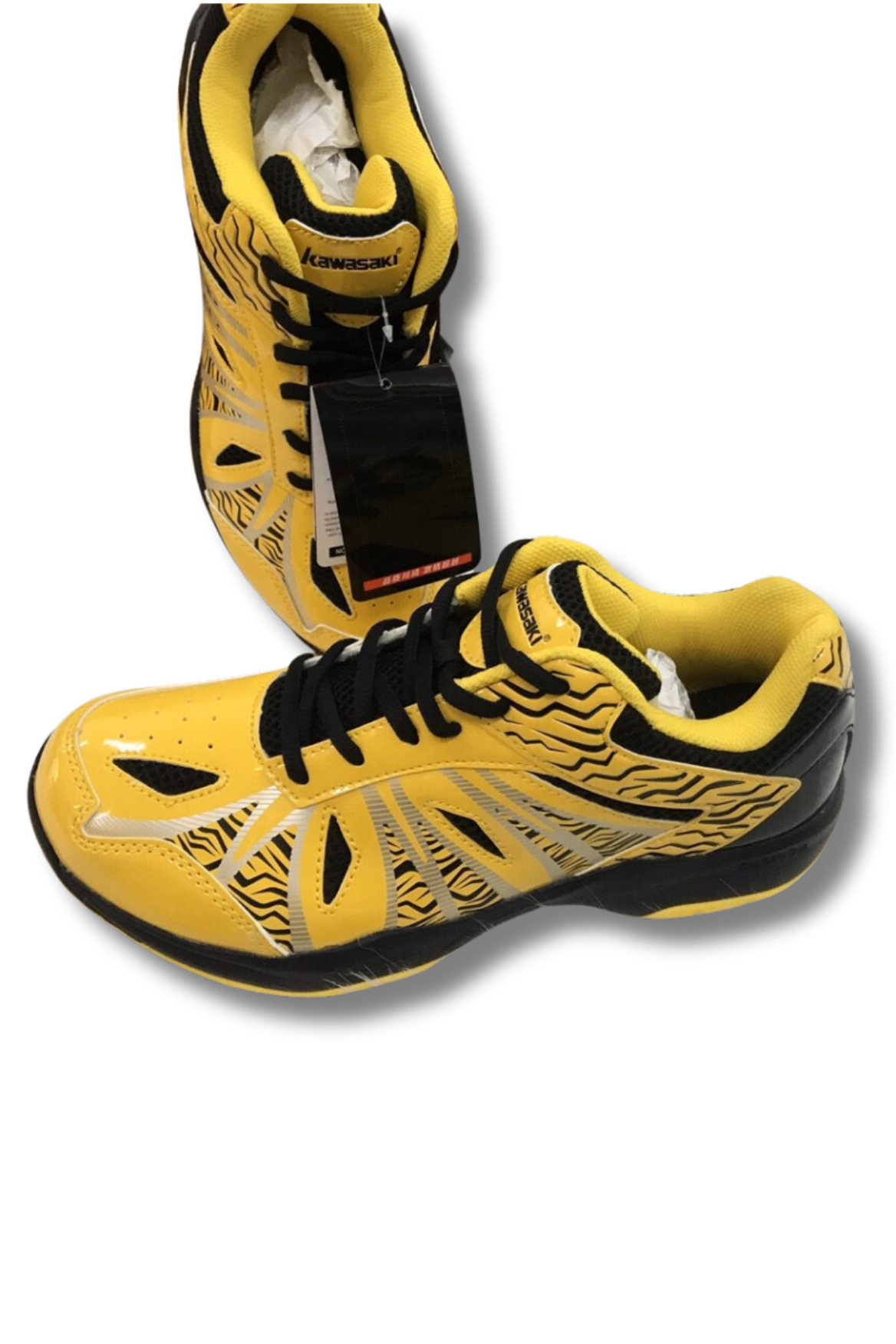 Giày bóng chuyền, cầu lông Kawasaki K076 chính hãng màu vàng