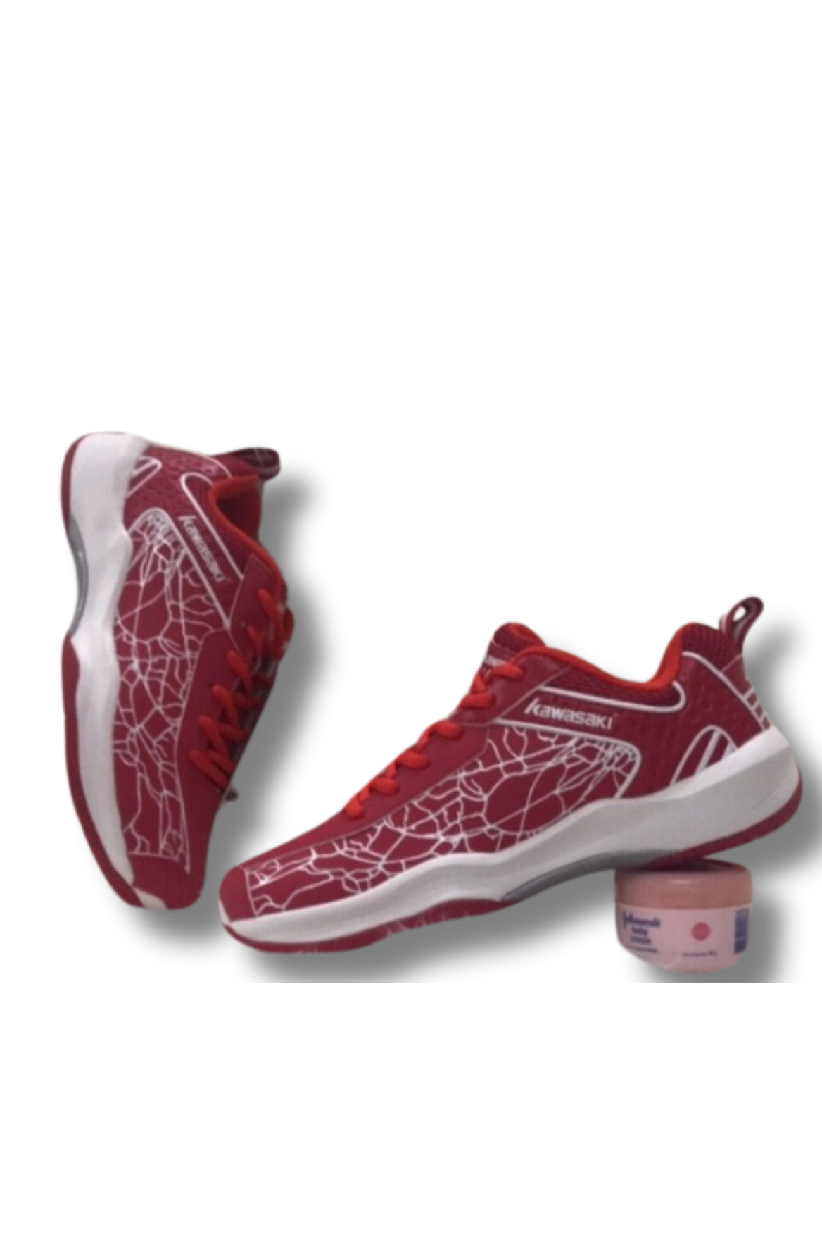 Giày bóng chuyền, cầu lông Kawasaki K081 màu đỏ mới nhất 2020