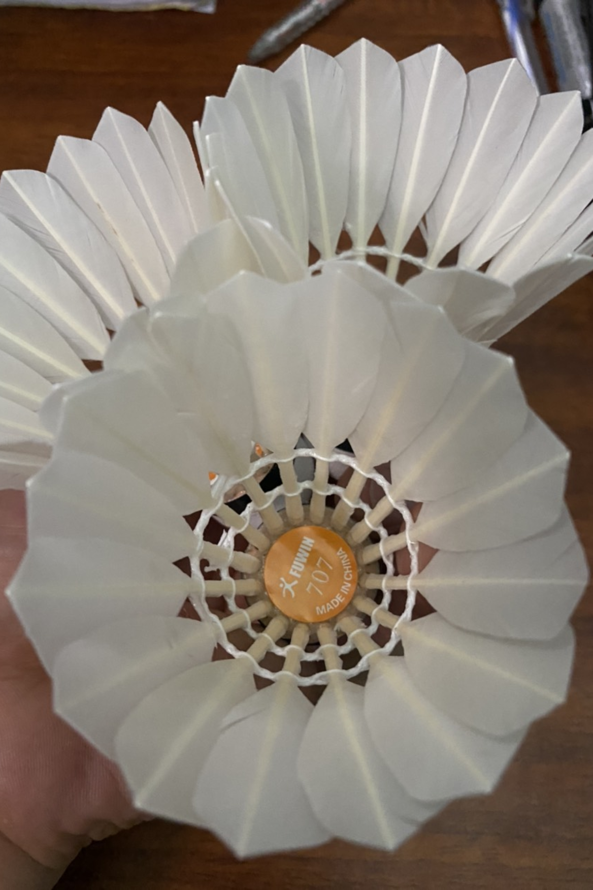 Quả cầu lông fuwin F707 12 quả