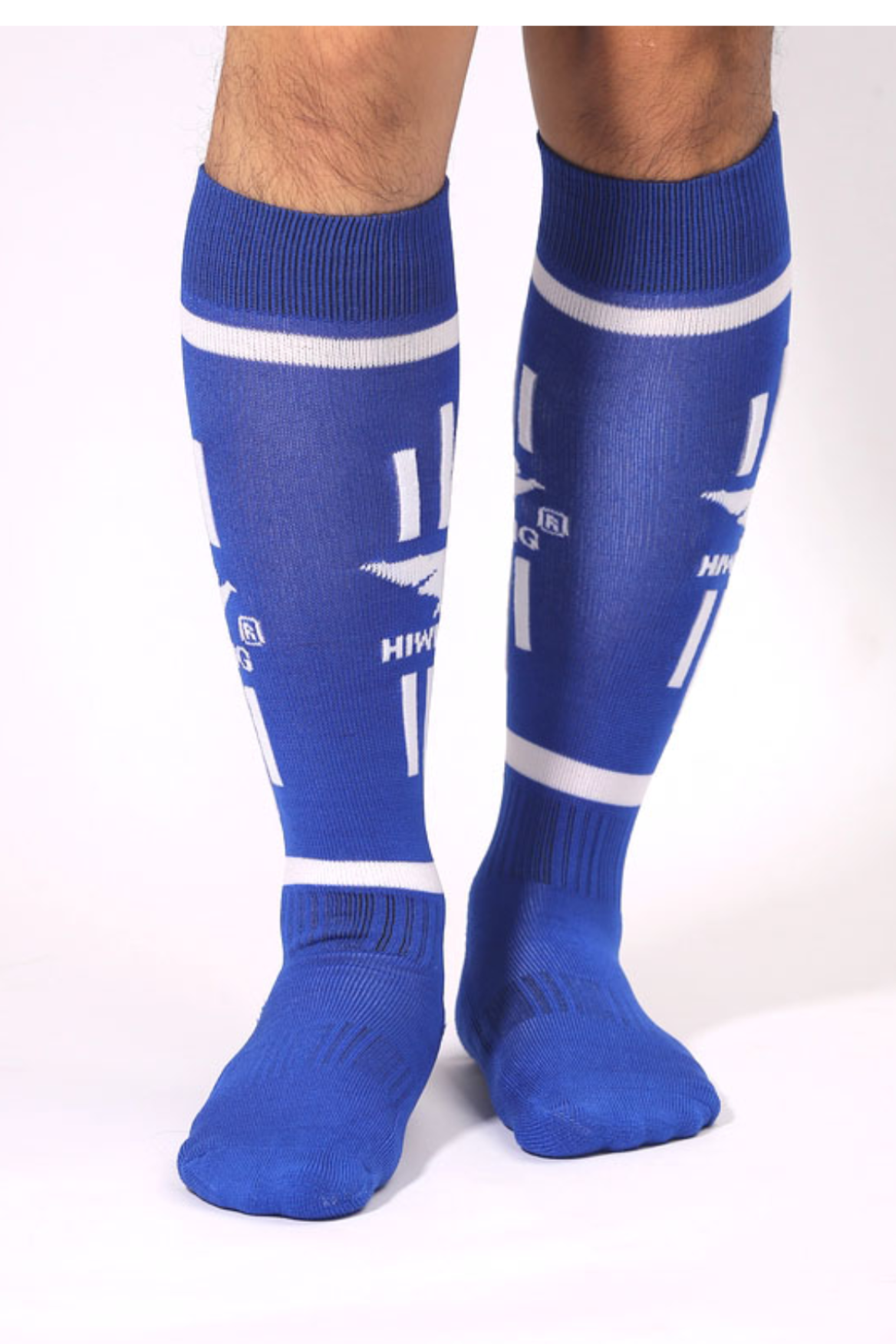Tất bóng chuyền, tất cầu lông, bóng đá thể thao Hiwing màu xanh dương chính hãng