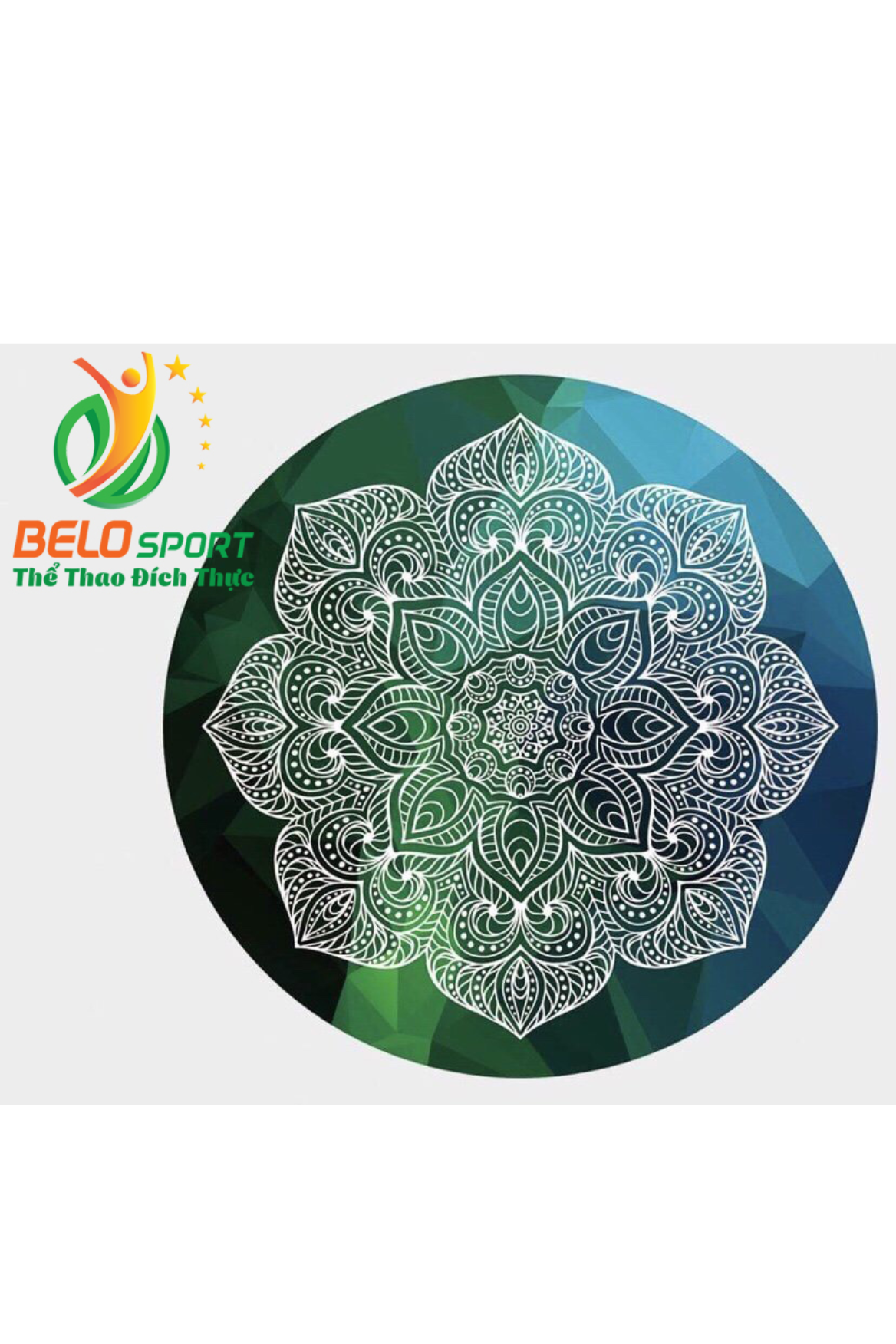 Thảm tập yoga tròn 140cm mặt trên nỉ mặt dưới cao su cao cấp TRT02