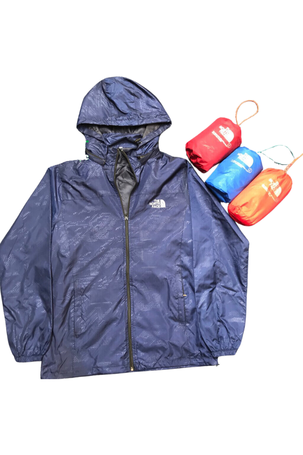 Áo khoác gió 2 lớp cao cấp chống nước màu xanh tím than