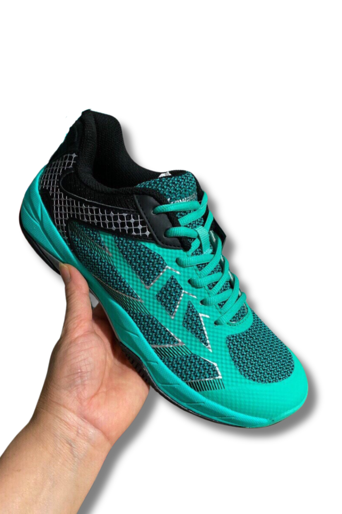 Giày cầu lông bóng chuyền kawasaki K358 màu xanh