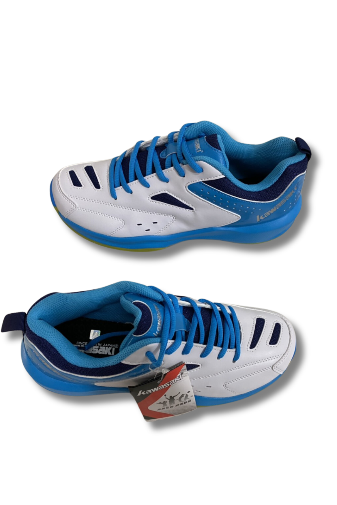 Giày cầu lông, bóng chuyền Kawasaki nam nữ chính hãng mã K086 màu Trắng