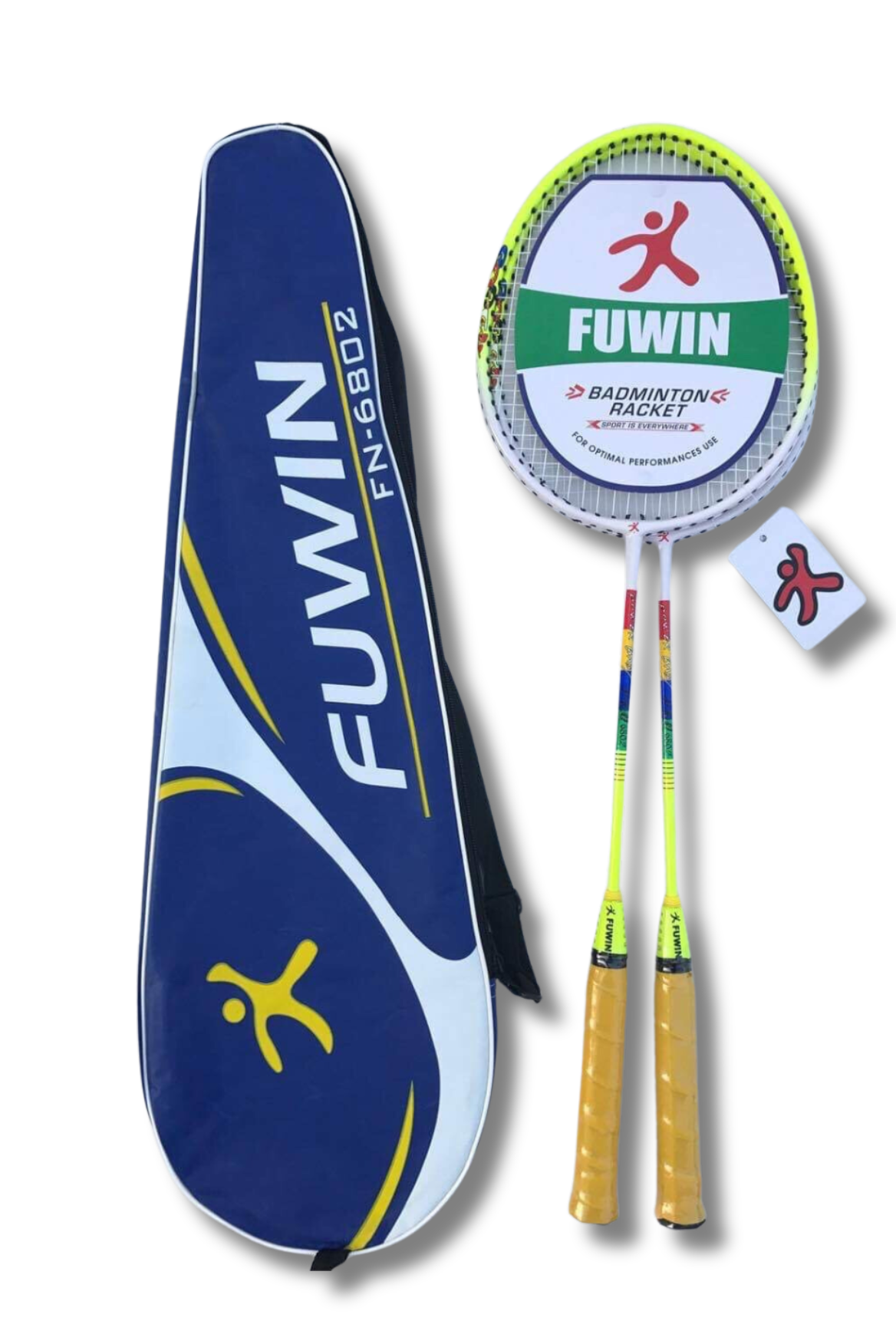 Vợt cầu lông học sinh cặp siêu nhẹ giá rẻ Fuwin 6802