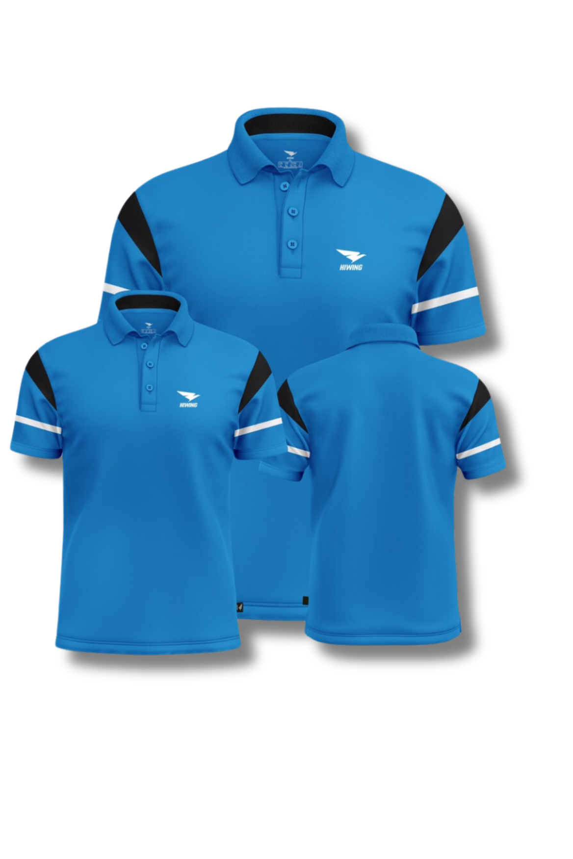 Áo cầu lông Nam Thể Thao Hiwing galaxy màu xanh da