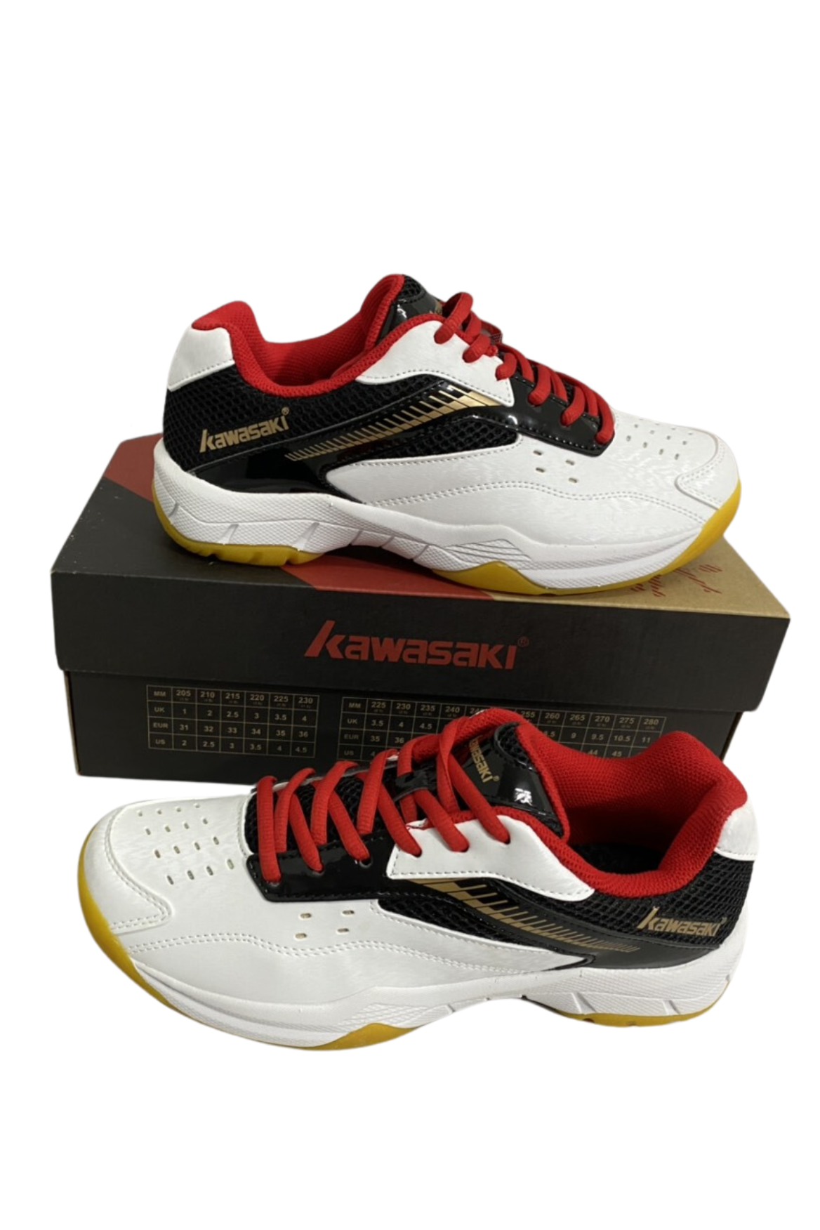 Giày cầu lông bóng chuyền kawasaki K188 màu trắng