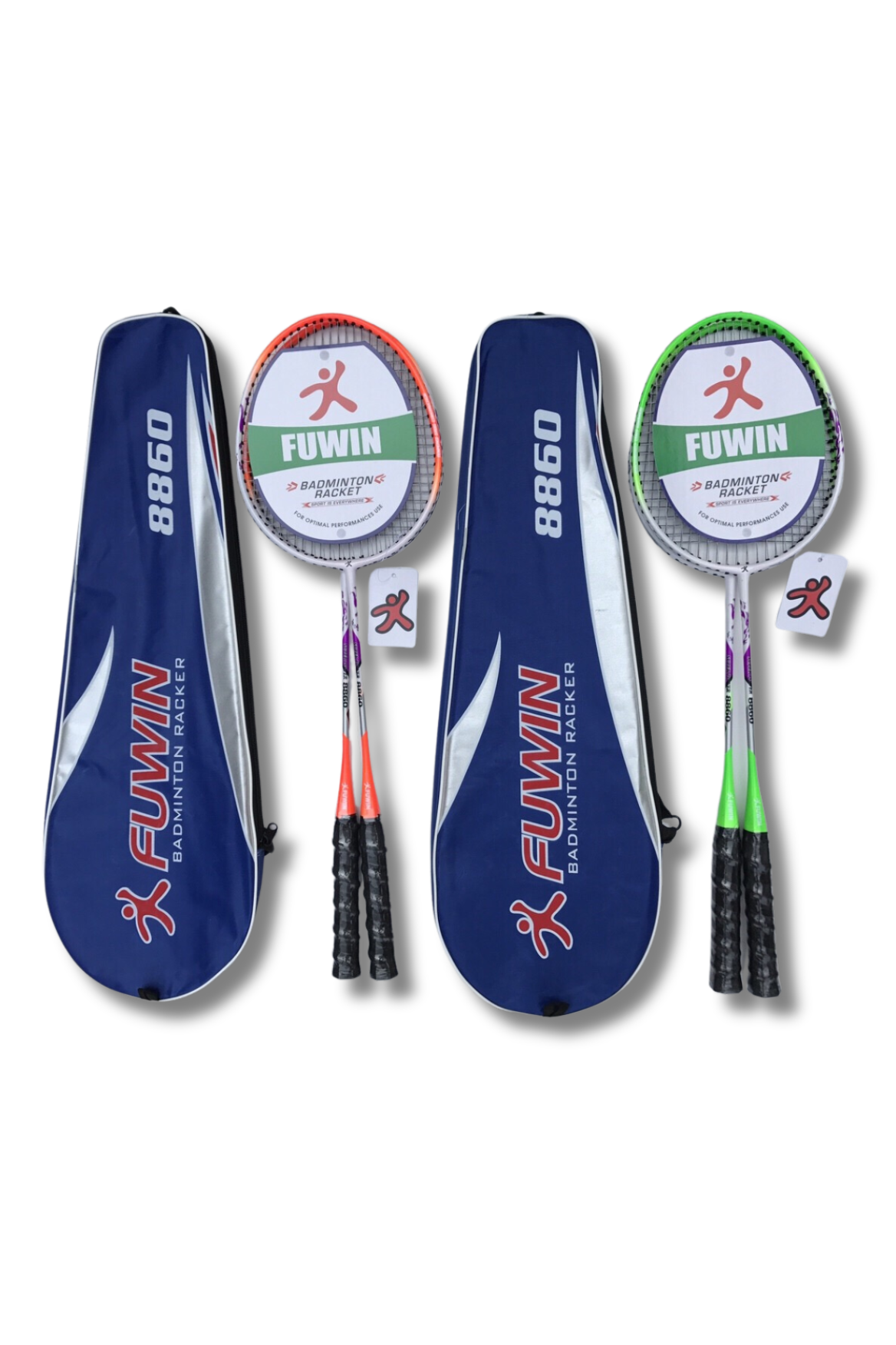 Vợt cầu lông học sinh cặp siêu nhẹ giá rẻ Fuwin 8860