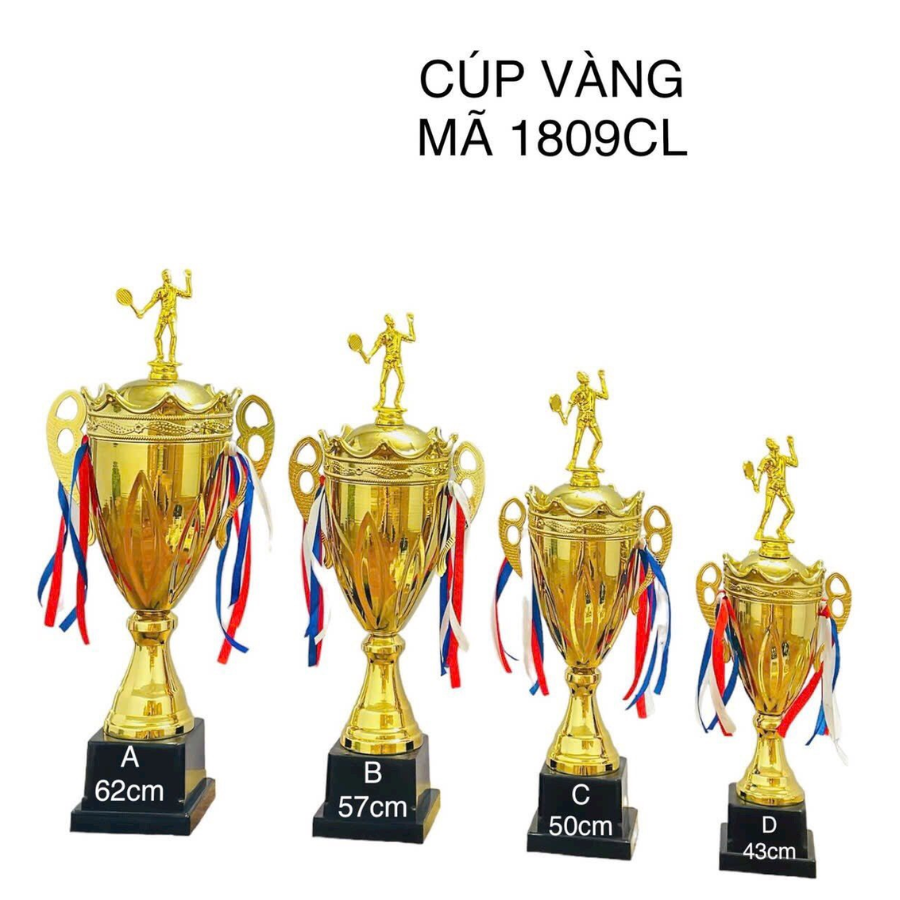 Cúp cầu lông Vàng 1809CL