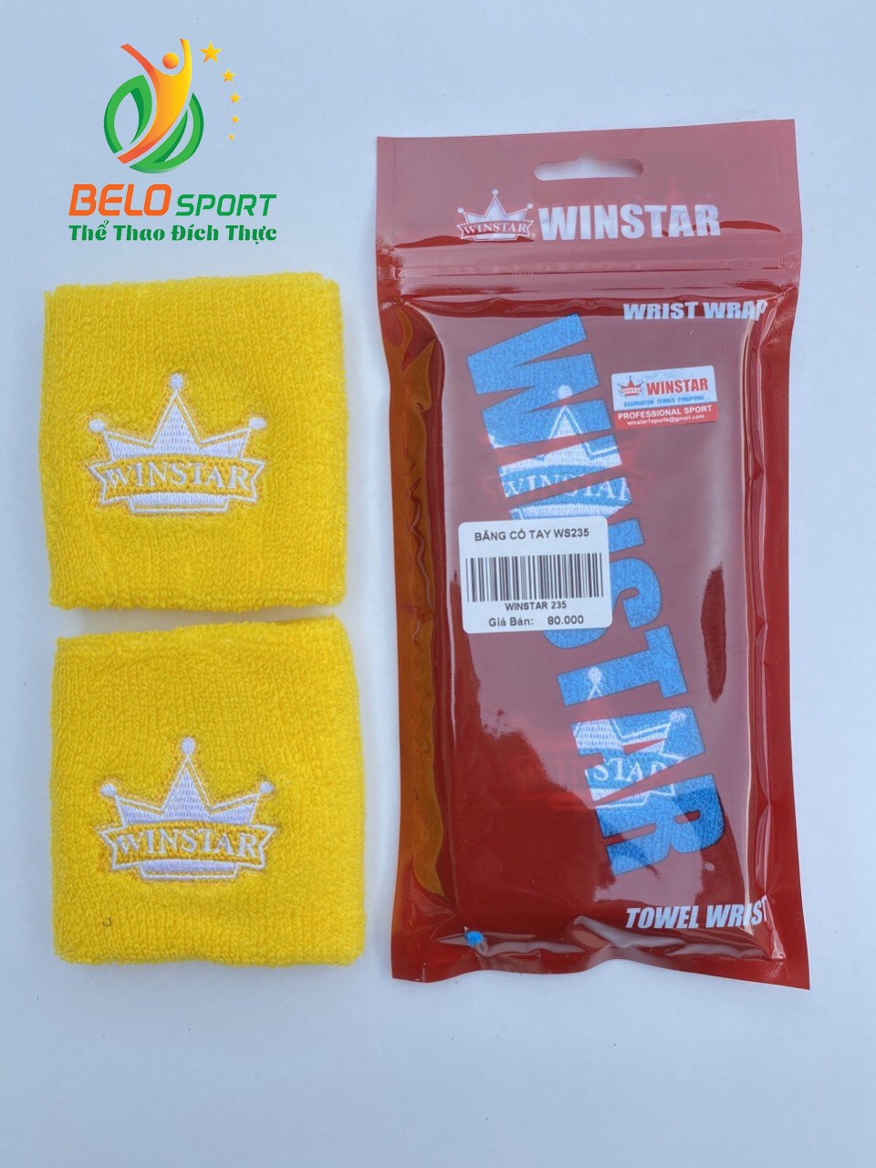 Băng cổ tay Winstar Ws235 màu vàng chính hãng