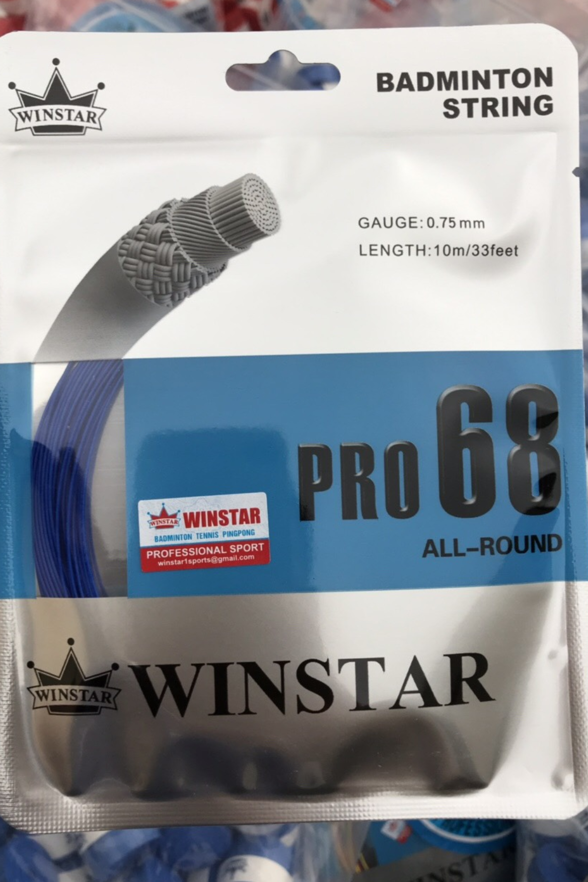 Sợi dây cước cầu lông 1 màu cao cấp Winstar pro 68 ( nhiều màu )