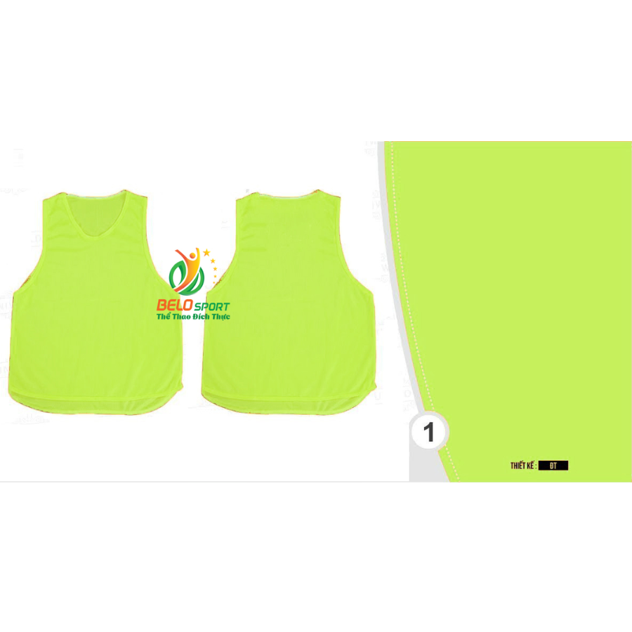Áo lưới team building, áo tập bóng đá cao cấp màu vàng chanh