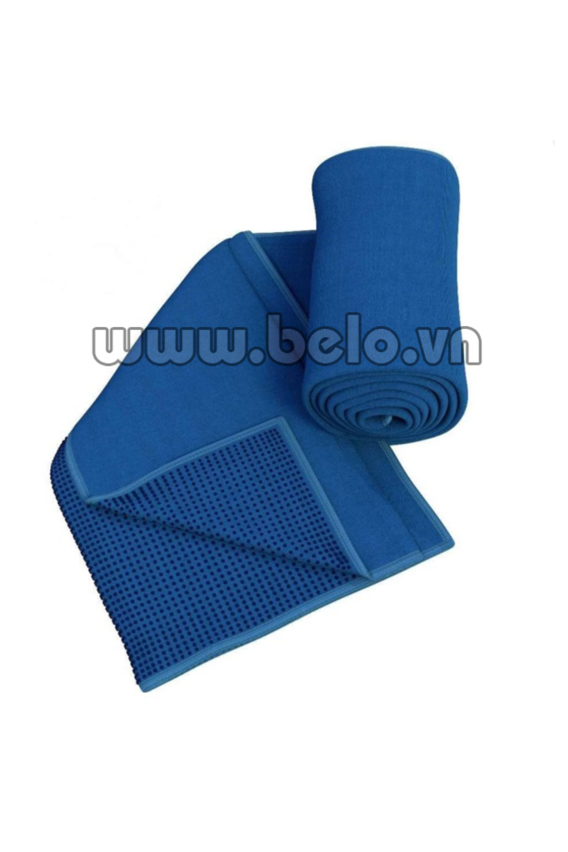 Khăn tập Yoga silicol màu xanh dương