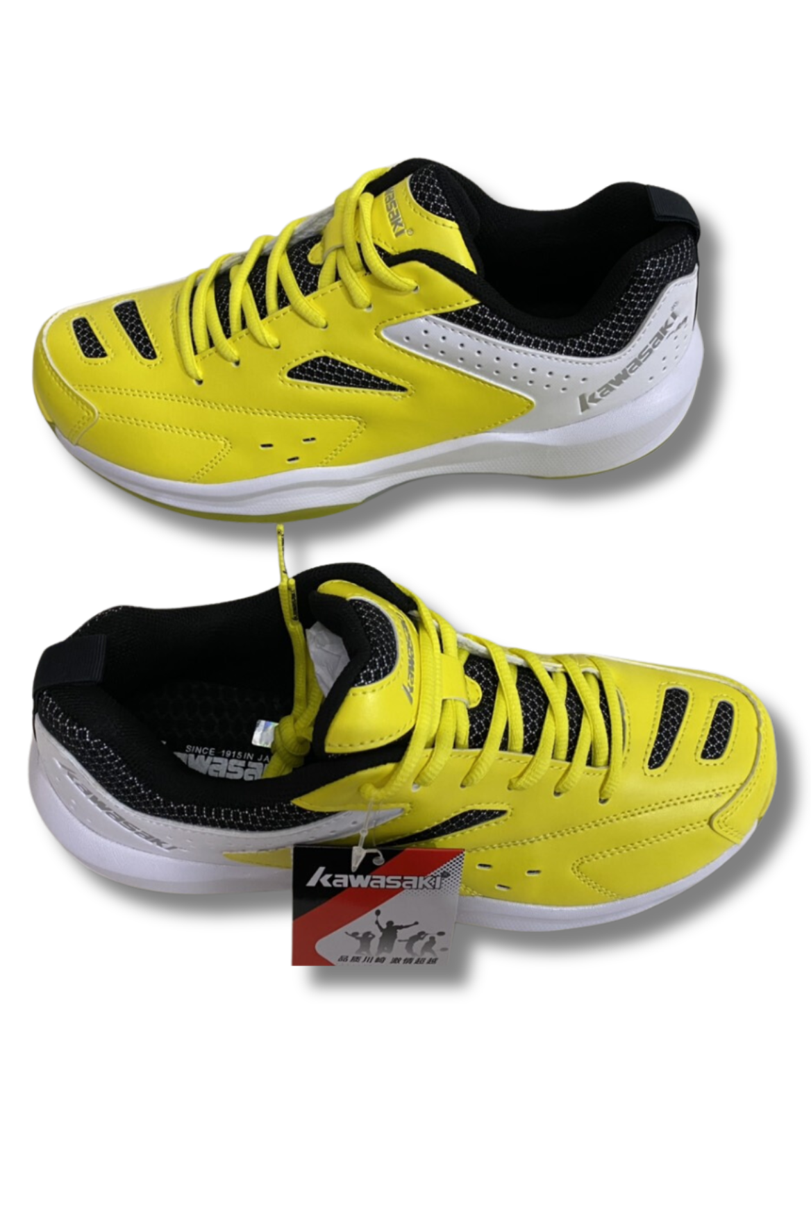 Giày cầu lông, bóng chuyền Kawasaki chính hãng mã K086 màu Vàng
