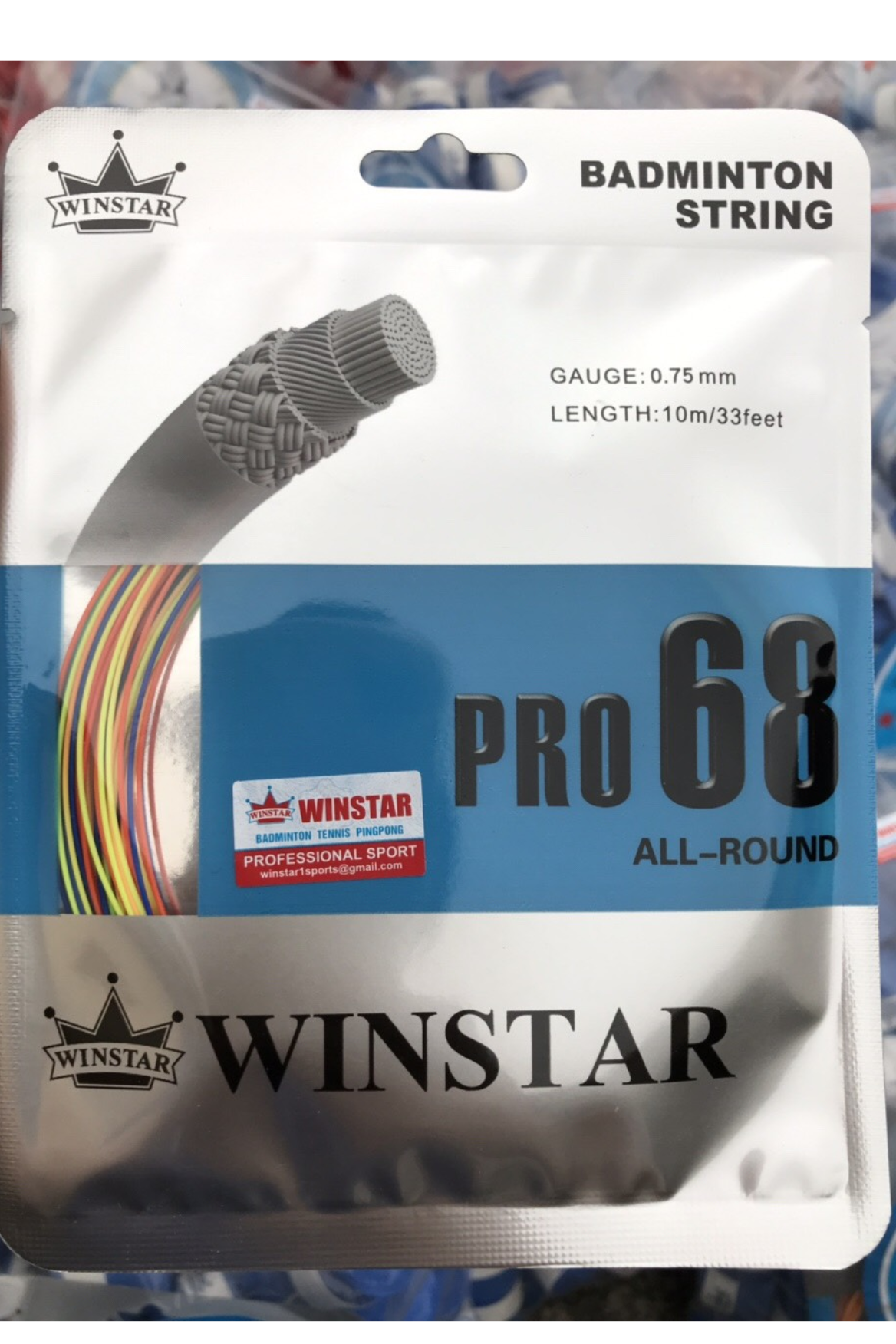 Sợi dây cước cầu lông 7 màu cao cấp Winstar pro 68
