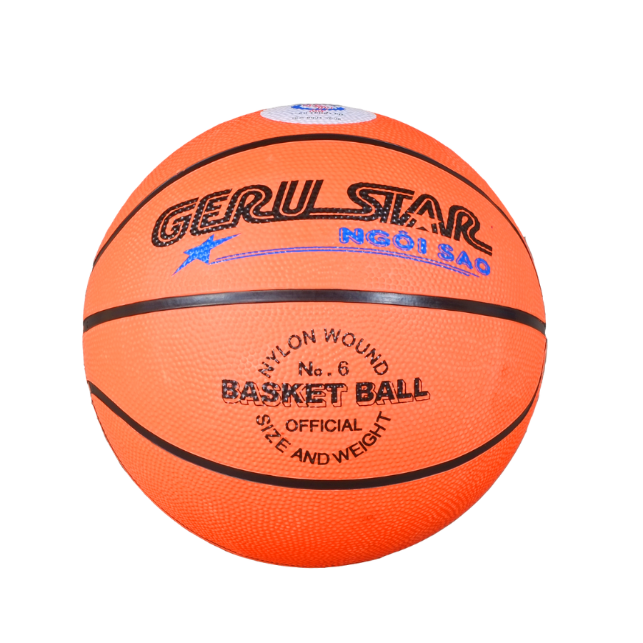 Quả bóng rổ Gerustar số 6 màu cam tập luyện giá rẻ