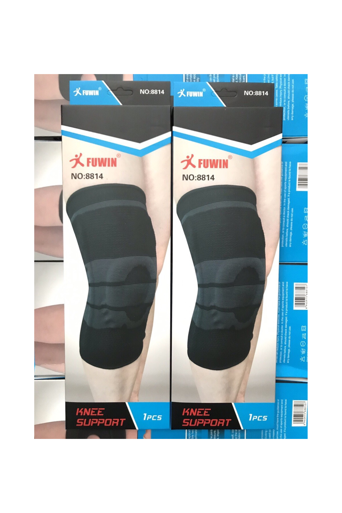 Bọc gối silicon Fuwin chính hãng họa tiết màu đen