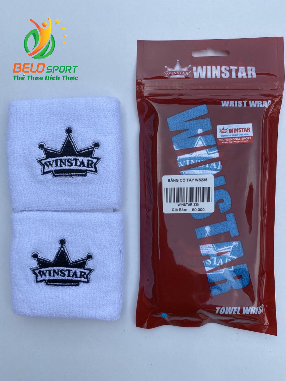 Băng cổ tay Winstar Ws235 màu trắng chính hãng