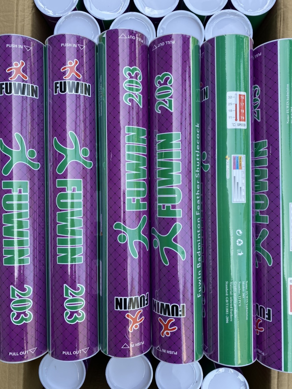 Quả cầu lông fuwin F203 12 quả