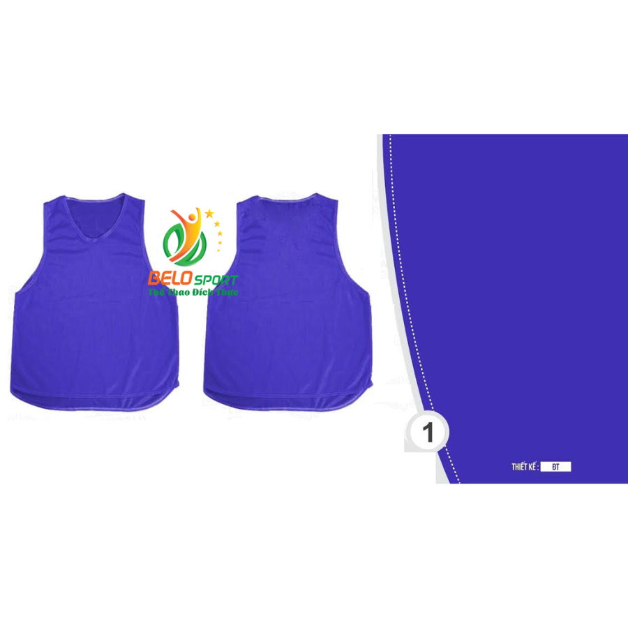 Áo lưới team building, áo tập bóng đá cao cấp màu xanh biển