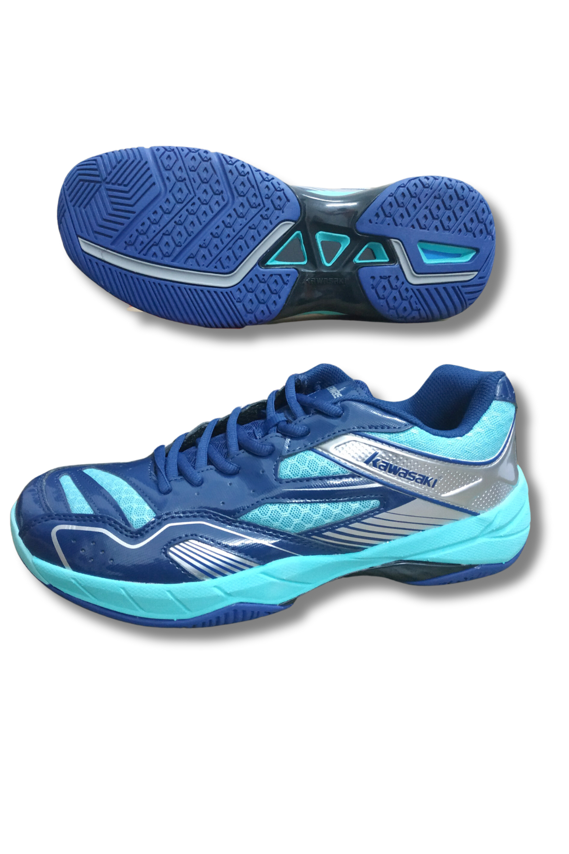Giày bóng chuyền, cầu lông Kawasaki K159 chính hãng màu xanh lục