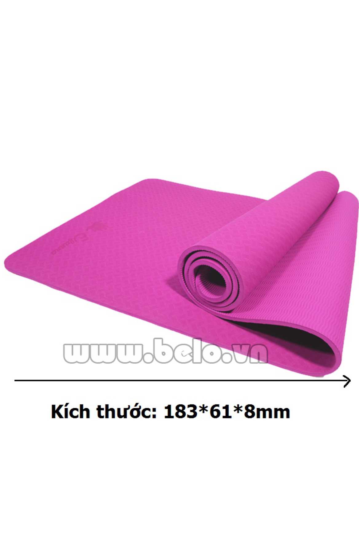 Thảm tập Yoga  TY204 1 lớp màu hồng chính hãng