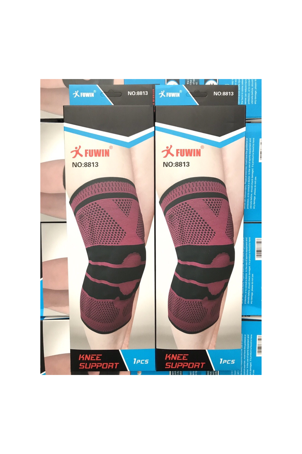 Bọc gối silicon Fuwin chính hãng họa tiết màu đỏ