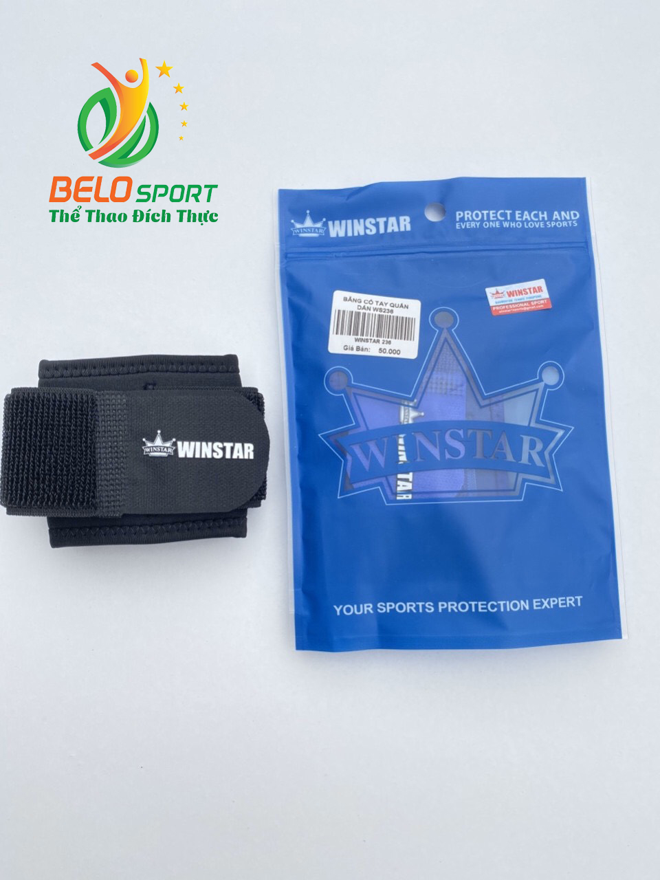 Băng cổ tay quấn Winstar WS236 màu đen chính hãng