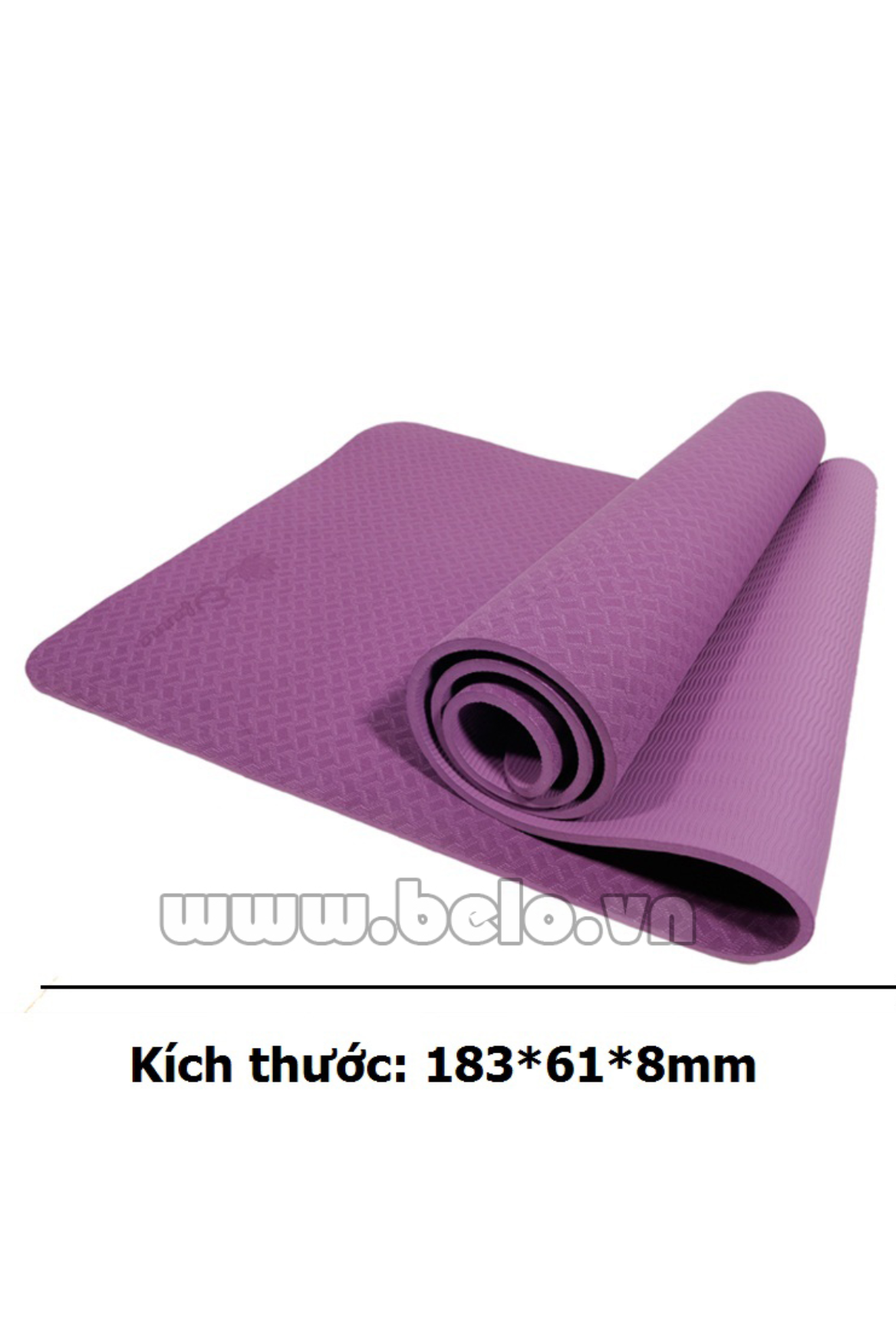 Thảm tập yoga  TY205 1 lớp màu tím đậm chính hãng