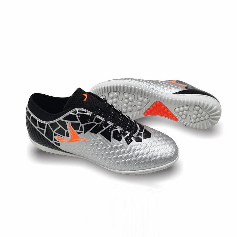 Giày bóng đá Mira19.4 màu Bạc Phối Đen