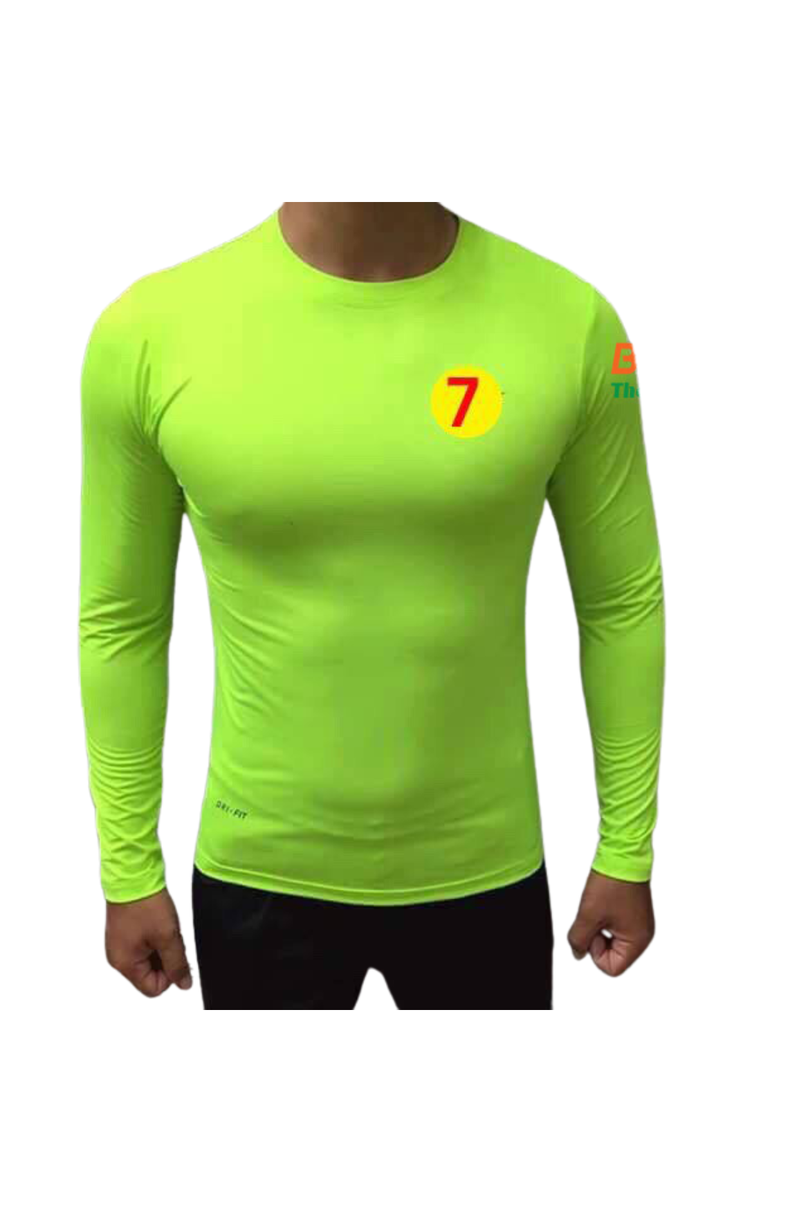 Áo Lót Body Bóng đá Cao Cấp Thun Thái Co Giãn 4 chiều Màu Chuối Số 7