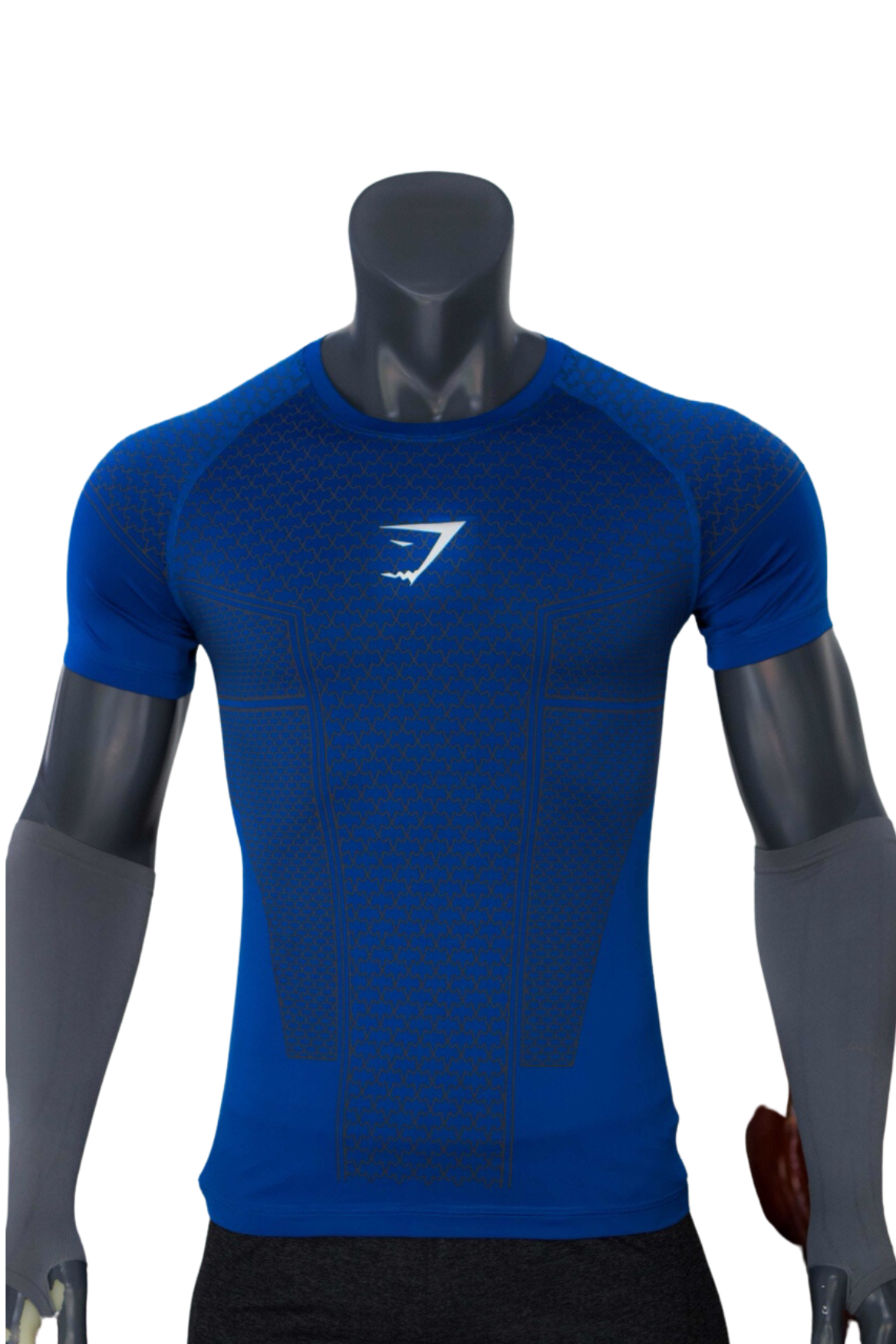 Áo tập gym body fit SHARK độc quyền Belo mã A-099 màu xanh bích