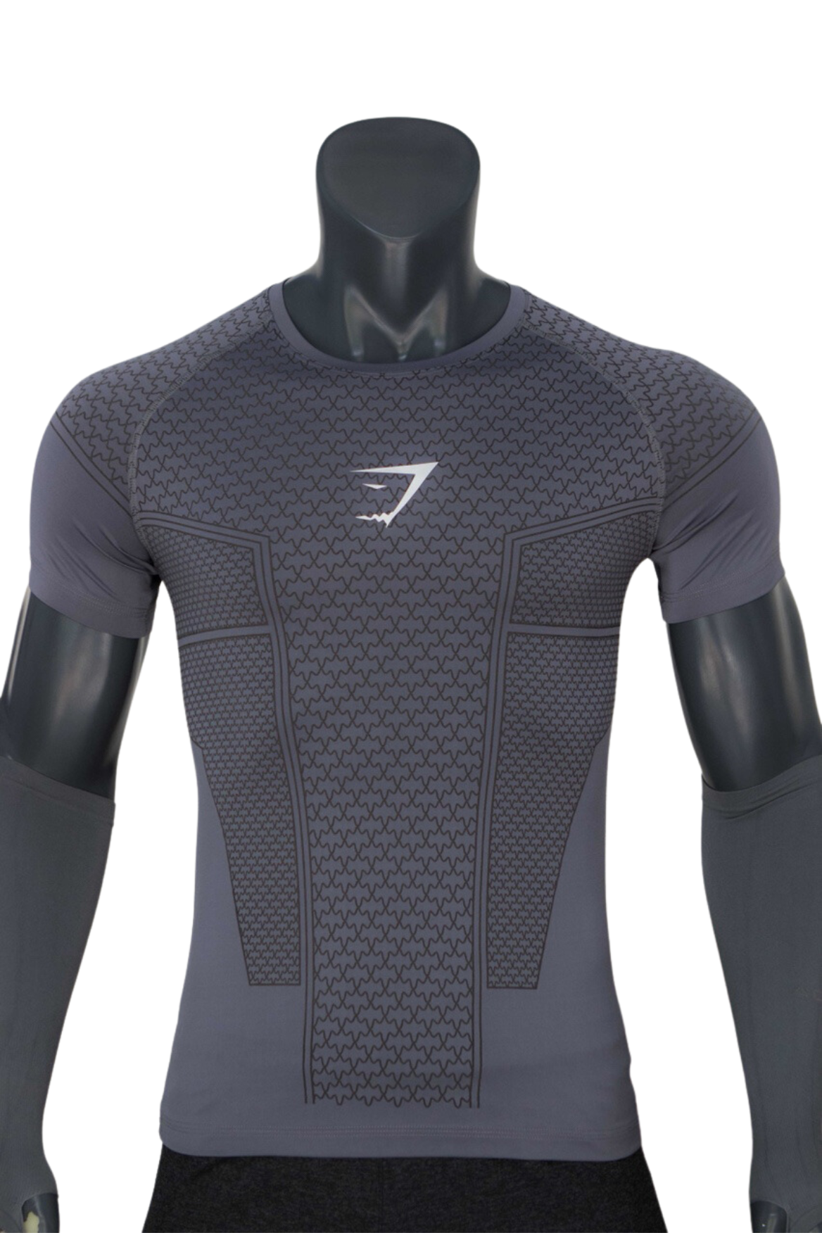 Áo tập gym body fit SHARK độc quyền Belo mã A-099 màu xám