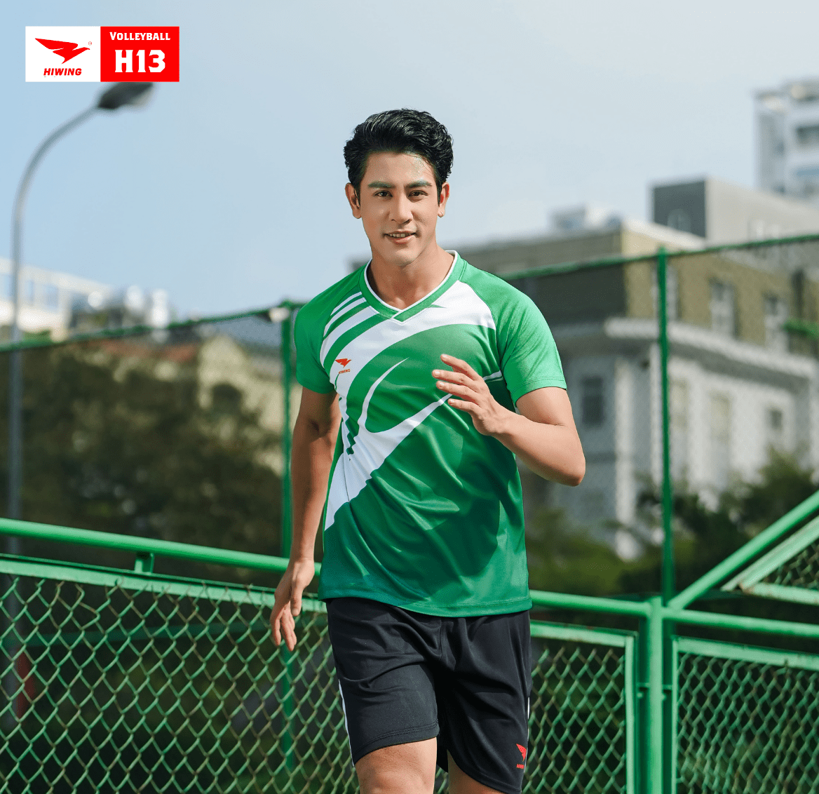 Áo bóng chuyền Nam Hiwing H13 màu Xanh Két