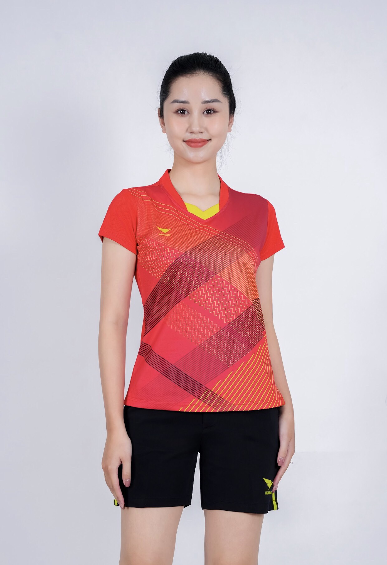 Áo CẦU LÔNG NỮ Hiwing HA2 chính hãng – MÀU ĐỎ