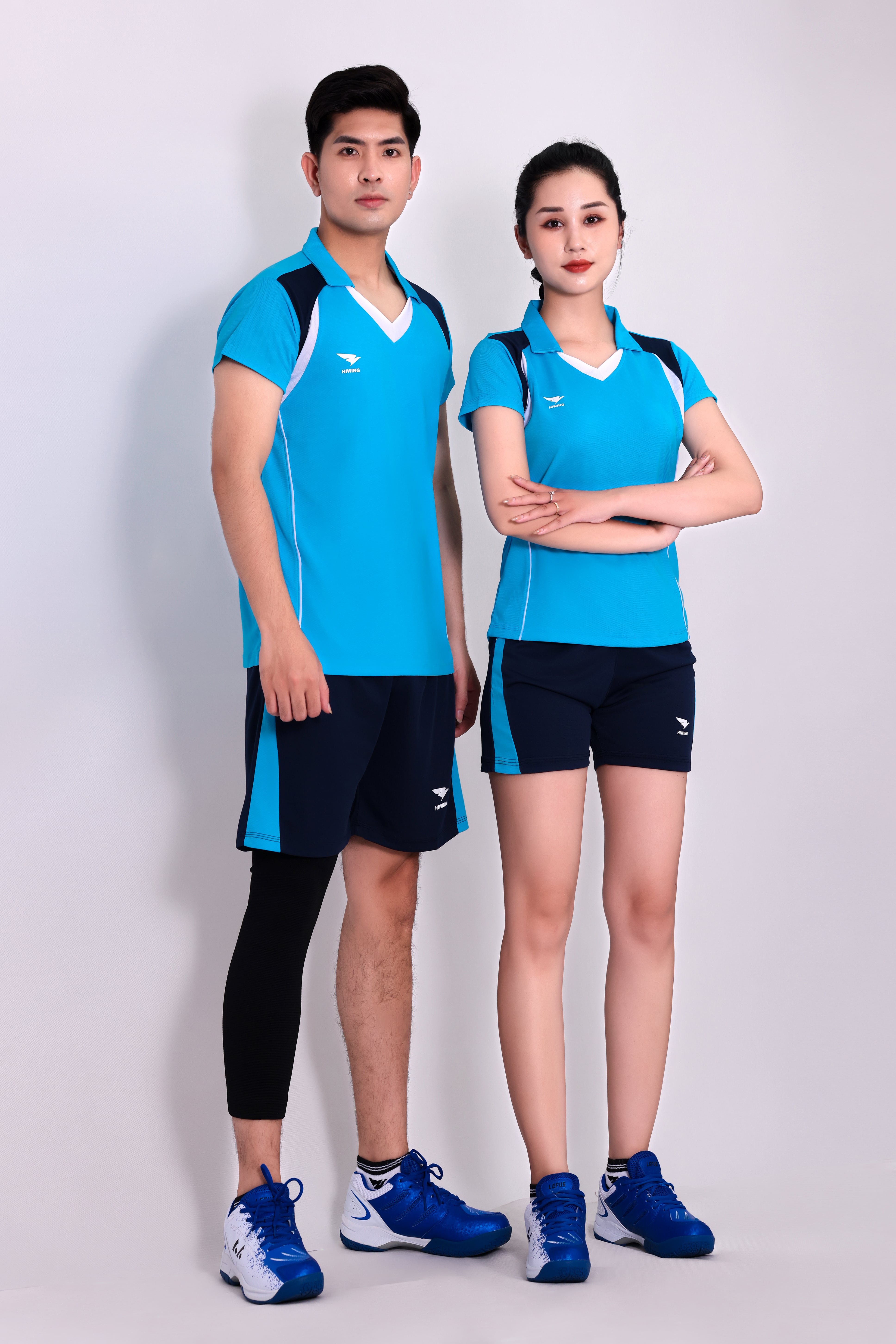 Áo bóng chuyền Nam chính hãng Hiwing H10 – Màu Xanh da