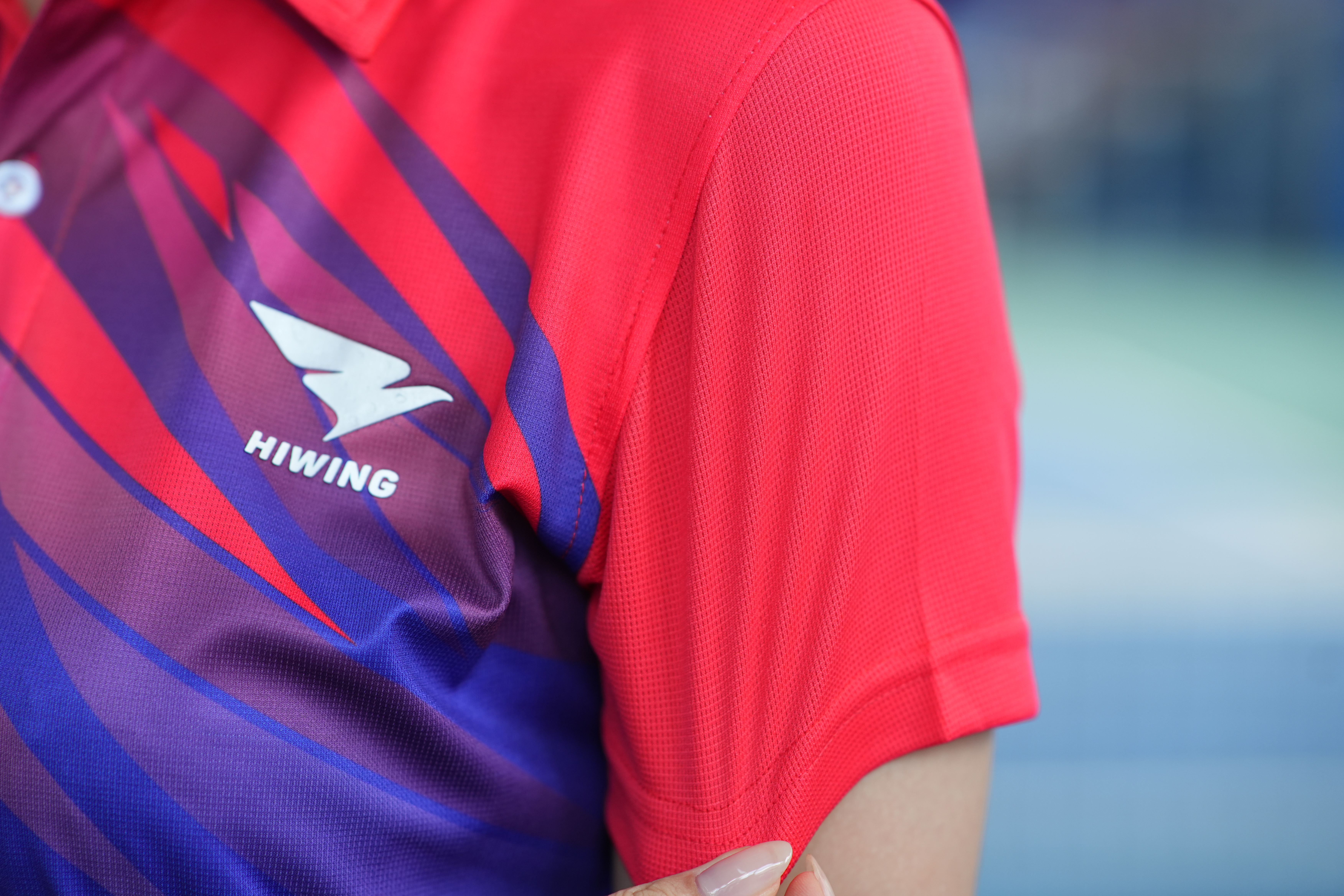 Áo cầu lông Pickleball tenis Nữ Hiwing P2 Màu Đỏ