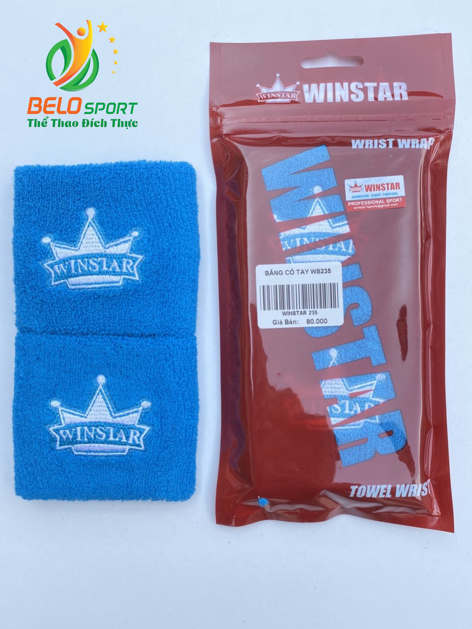 Băng cổ tay Winstar Ws235 màu xanh dương chính hãng
