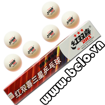 Hộp quả bóng bàn DHS 3 sao màu trắng tiêu chuẩn thi đấu