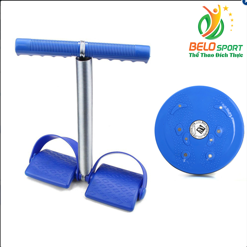 Combo dụng cụ tập cơ bụng tummy trimmer và bàn xoay eo