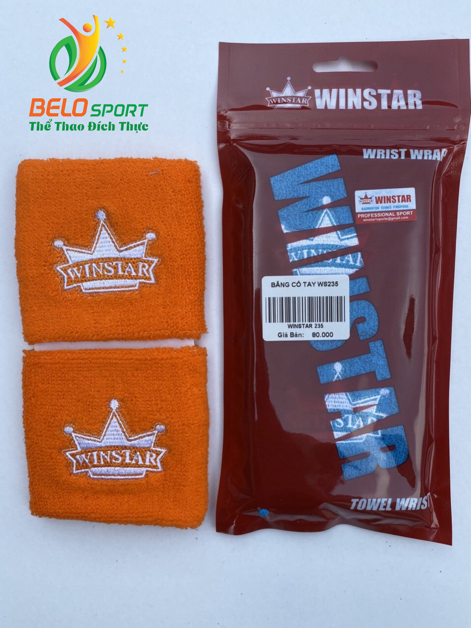 Băng cổ tay Winstar Ws235 màu cam chính hãng