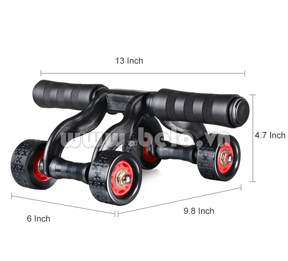 Con lăn tập cơ bụng 4 bánh AB slimmer 4 Wheel Belo