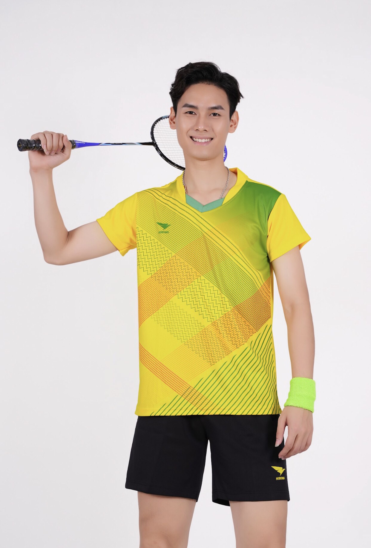 Áo CẦU LÔNG Nam Hiwing HA2 chính hãng – MÀU VÀNG