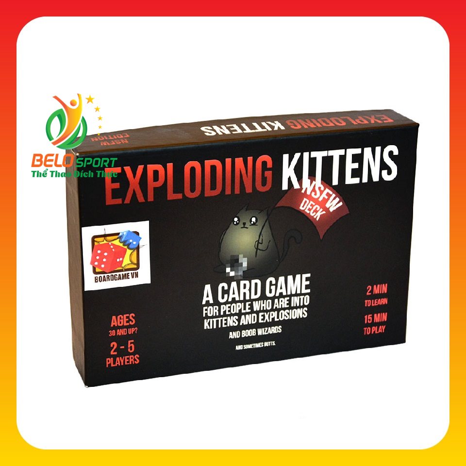 Trò chơi Board Game BG1011 Exploding Kittens - Mèo Nổ phiên bản 18+	tại Belo Sport