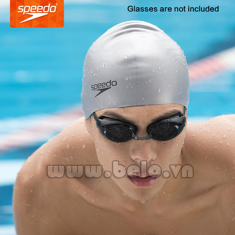 Mũ bơi chính hãng speedo màu bạc MB05
